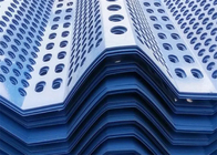 Синяя алюминиевая ограждающая панель для предотвращения ветра с покрытием пыли