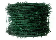Зелёный ПВХ с двойной нитью, скрученная колючая проволока, сельскохозяйственное использование