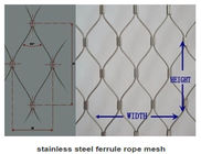 Феррулед тип сетка для безопасности, плетение веревочки нержавеющей стали веревочки провода