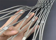Мягкий тип нержавеющая сталь диаманта ржавчины сетки 7x7 веревочки провода 3.5mm анти-