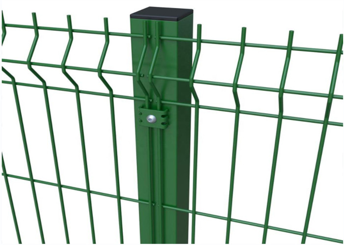 3 слойные 3d изогнутые проволочные сетки ограждение зеленый ПВХ покрытый сварный
