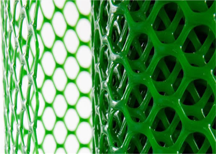 Сетка шестиугольного отверстия пластиковая ловя сетью сопротивление зеленого цвета УЛЬТРАФИОЛЕТОВОЕ для сельского хозяйства птицы