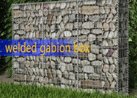 На открытом воздухе заполненный камень Габион сваренный отверстием прямоугольника ландшафта гальванизированный коробкой