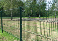 Pvc 4mm зеленый покрыл сваренную загородку ячеистой сети для парка/сада/безопасности спорт земной
