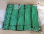 Зелёный ПВХ покрытый резанный прямая проволока длиной 250 мм