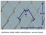 ОЭМ 7 * 7 сплетенная сетка веревочки провода нержавеющей стали для глобального украшения и защиты