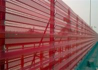загородка Windbreak длины 10m обшивает панелями желтую Windproof стальную пластину контроля за обеспыливанием воздуха