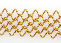 Алюминиевым сплетенное занавесом отверстие ячеистой сети 1.5mm Odm декоративное 6mm