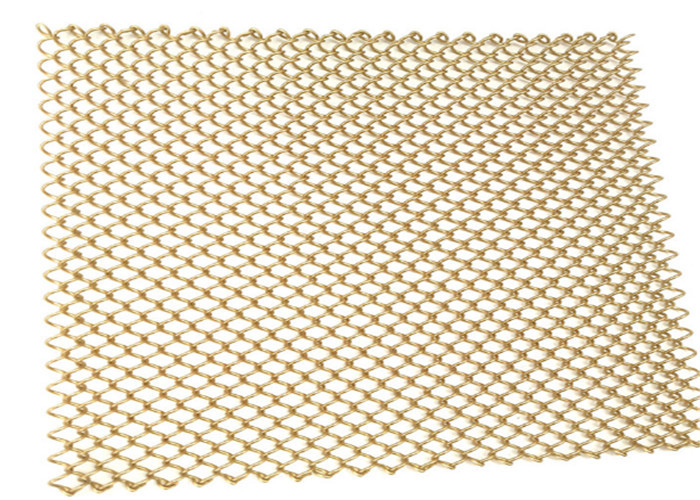 Латунная ячеистая сеть рассекателя комнаты 2mm сетки металла цвета декоративная