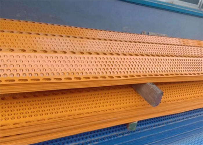 загородка Windbreak длины 10m обшивает панелями желтую Windproof стальную пластину контроля за обеспыливанием воздуха